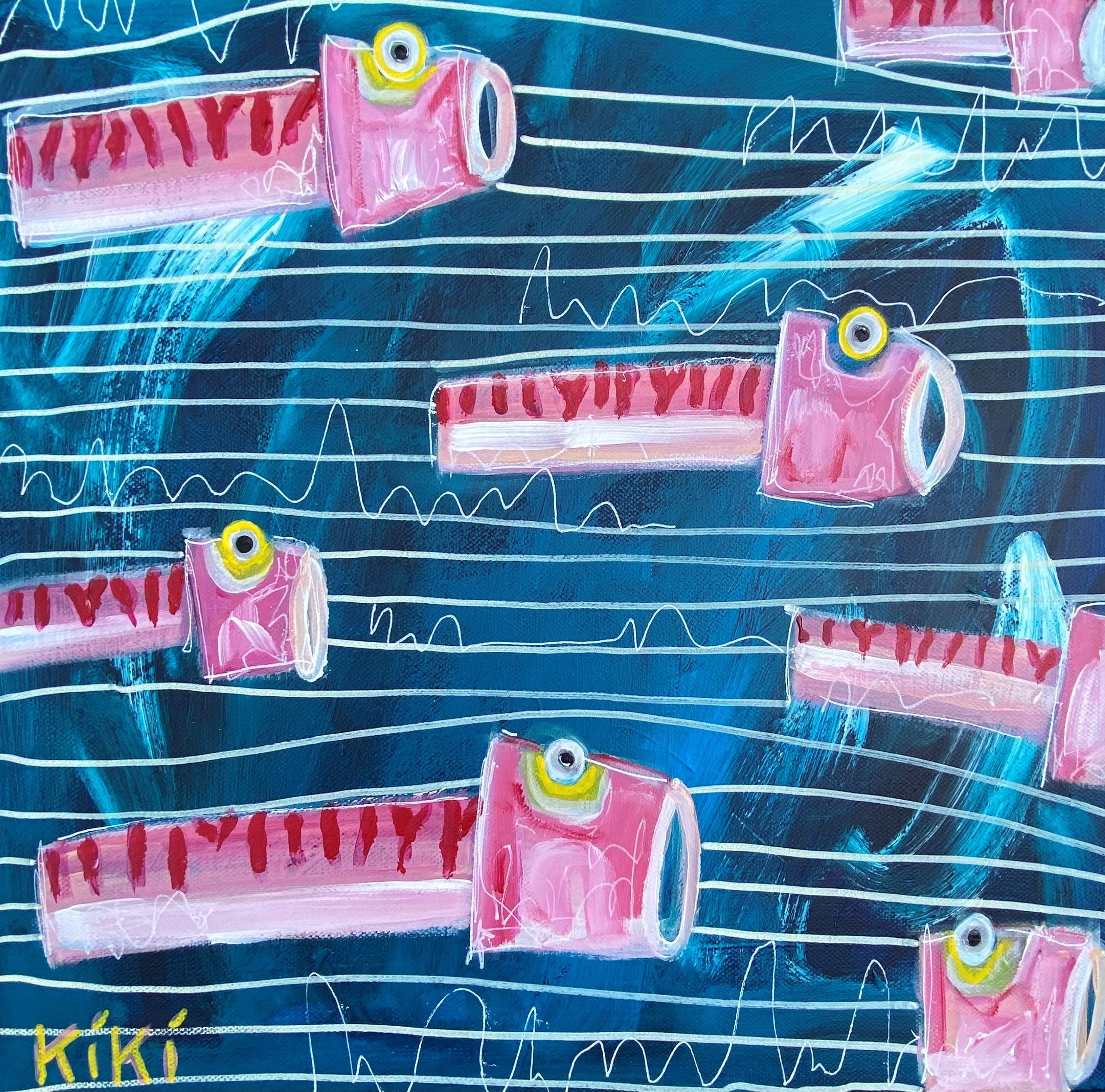 Pink Mackerel are in – Kiki Roosli Art
