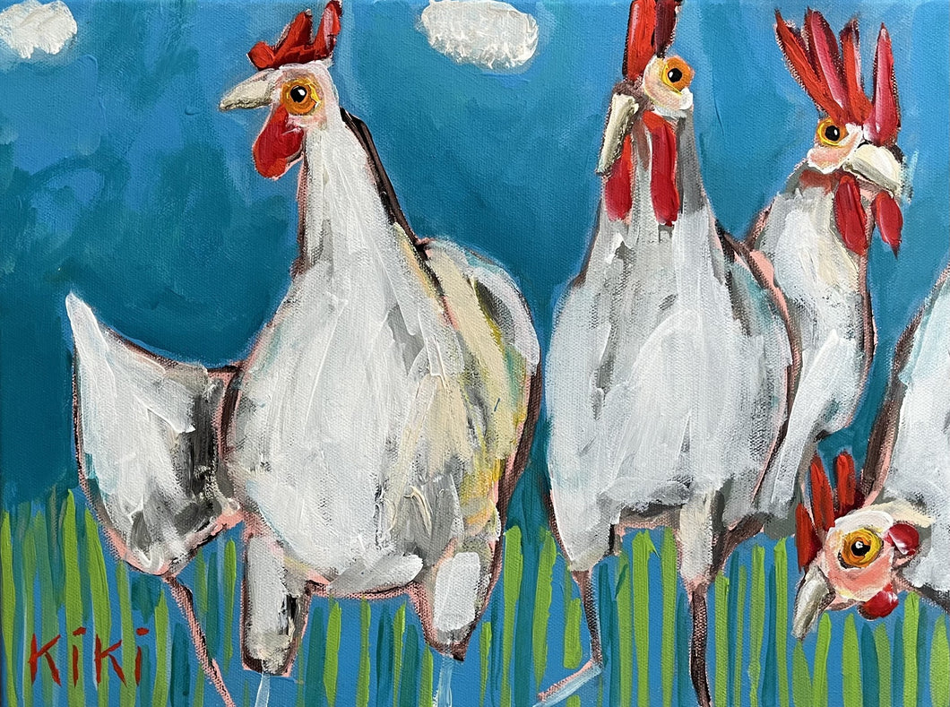 Bwockin around the cluck